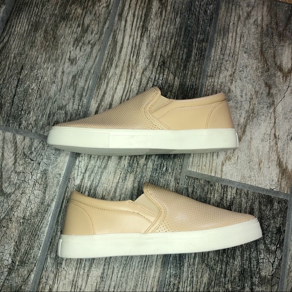 Shoes - 3/$20 Tan Slide On Sneakers